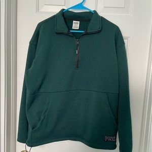 Knit Quarter Zip Tunic from Pink